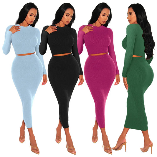 GSXLZX 2 piece sets women outfit two piece set for women skirt vacation outfits for woman 2024 sets woman 2 piece  fall clothes